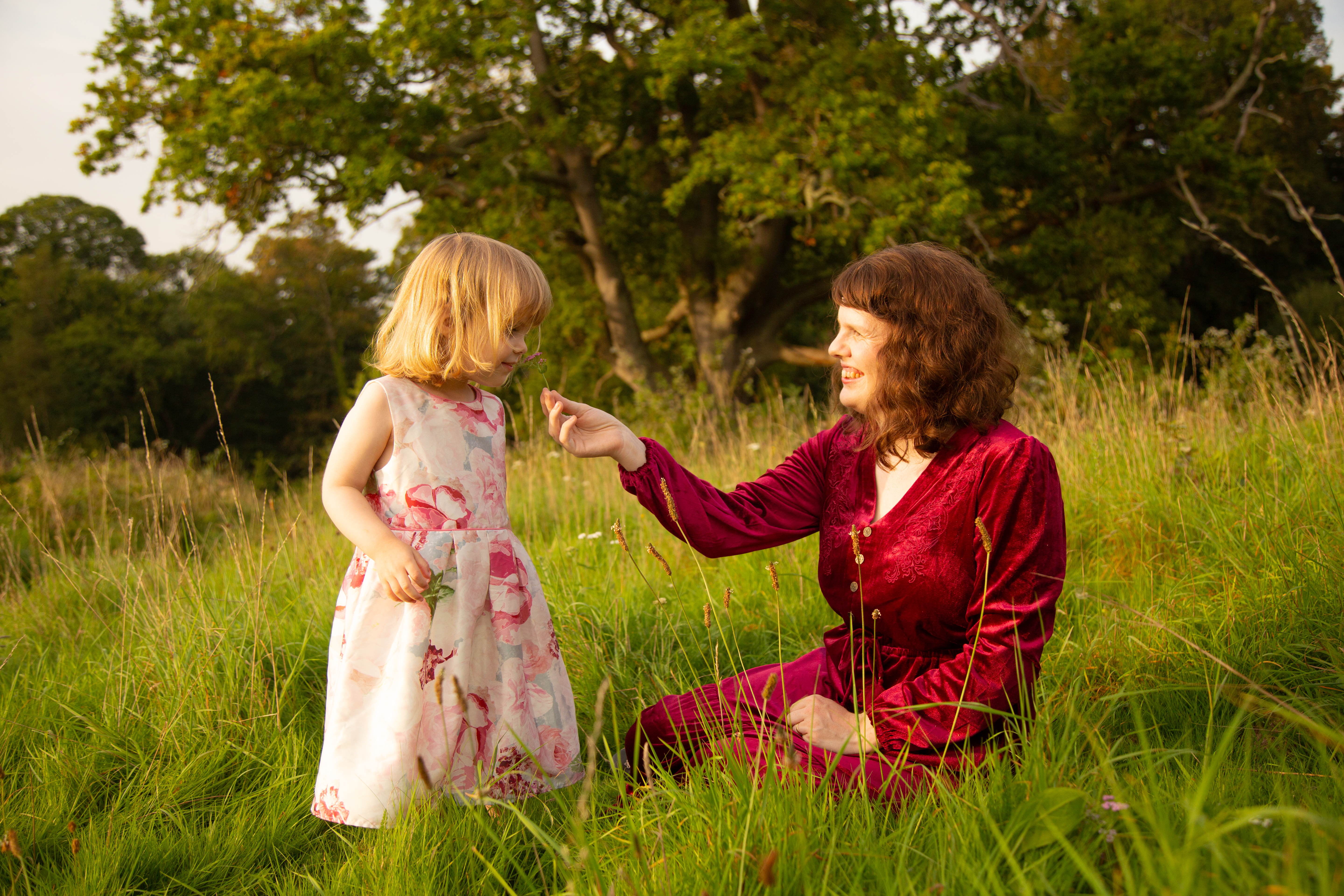 Mum Toddler Daughter Outdoor Field